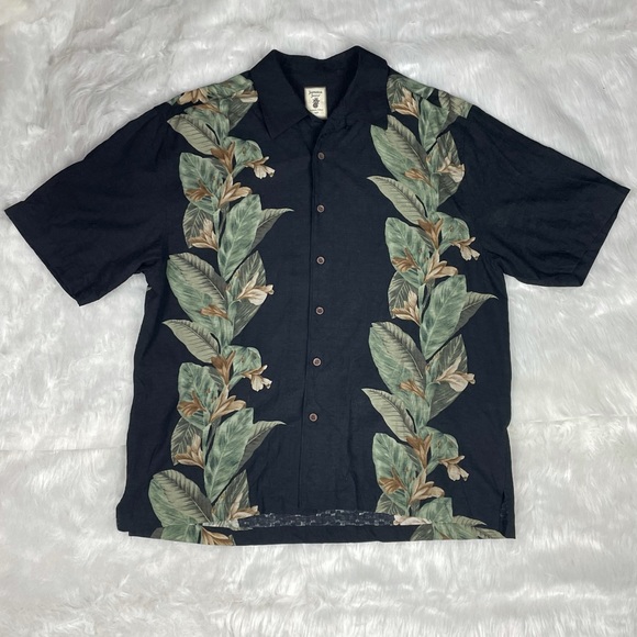 Jamaican Jaxx 100% Silk Hawaiian Shirt Large - Picture 1 of 7